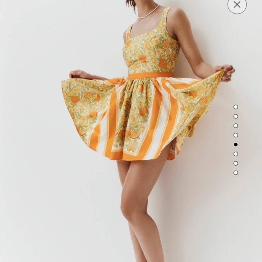 J crew Stefania lemon print Dress NWT